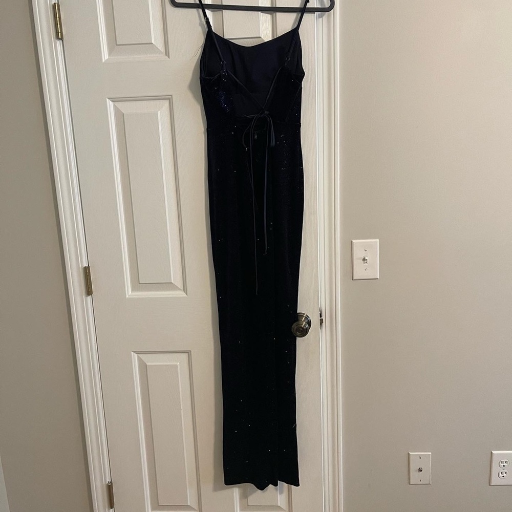 Navy Sparkly Formal Dress - Picture 3 of 4